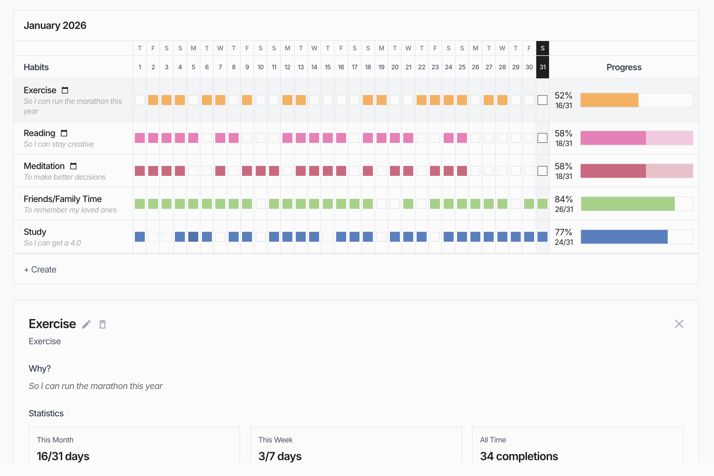 Build habits into your schedule